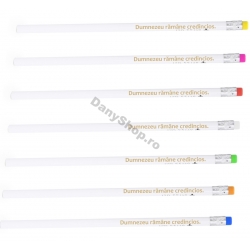 Creioane tratate antibacterian, mesaje crestine